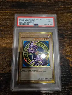 PSA 9 Dark Magician Edition, MAGO-EN002, Maximum Gold Yugioh - Image 1