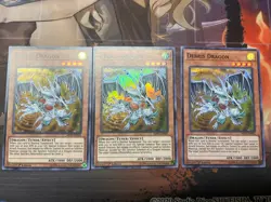 YUGIOH DEBRIS DRAGON MYFI-EN043 1ST X3 SUPER RARE - Image 1