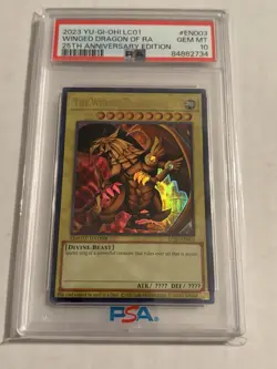 2023 Yu-Gi-Oh Winged Dragon Of Ra 25th Anniversary Edition EN003 PSA 10 GEM MINT - Image 1