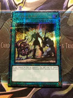 *** A HERO LIVES *** QUARTER CENTURY SECRET RARE RA04-EN087 YUGIOH! - Image 1