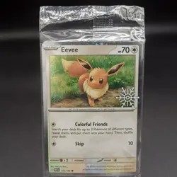 SEALED Eevee 133/165 Holiday Calendar Snowflake Stamped Cosmos Holo Pokemon Card - Image 1