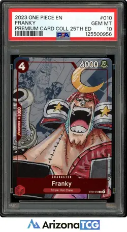One Piece 2023 Franky ST01-010 Premium Card Collection 25th Ed GEM MT PSA 10 - Image 1