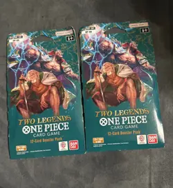 One Piece TWO LEGENDS English Sleeved Booster OP-08 Sealed 12-Card Pack, 2x - Image 1