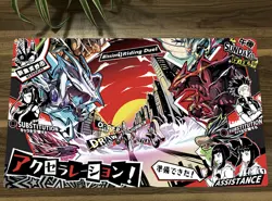 WVICM Duel Playmat TCG CCG Pad Rubber Trading Card Game Mat Mousepad Free Bag - Image 1