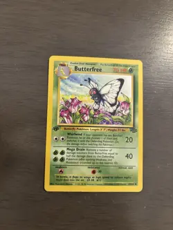 Pokemon TCG Butterfree Card 33/64 'D' Edition Error Misprint Jungle - Image 1