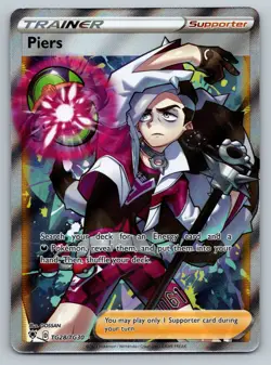 Pokemon TCG Astral Radiance Trainer Gallery Full Art Holo Card Piers TG28/TG30 - Image 1