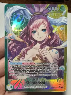 One Piece Card Game Shirahoshi OP11-022 Alt Art Rare Leader English Authentic NM - Image 1