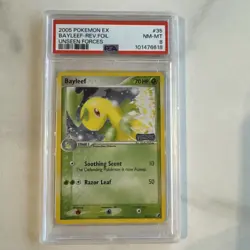 BAYLEEF 35/115 reverse foil ***PSA 8*** Pokemon TCG card - Image 1