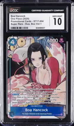 Boa Hancock ST17-004 One Piece Promotion Cards SUPER RARE VOL. 1 CGC GEM MINT 10 - Image 1