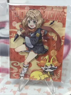 Pokemon Eif Elf Origin Collection Hisuian Serena & Fennekin Acrylic Card - Image 1