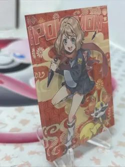 Pokemon Eif Elf Origin Collection Hisuian Serena & Fennekin Acrylic Card - Image 3