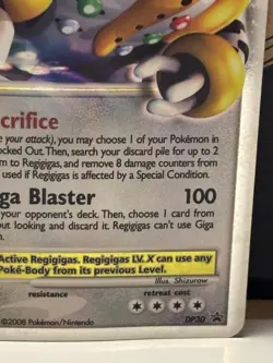 Regigigas LV.X DP30 Diamond & Pearl Promo MP - Holo Rare Pokemon Card - Image 5