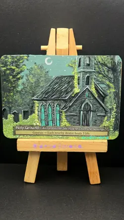 Altered Sorcery: Contested Realm "Holy Ground" Card Beta - Image 1