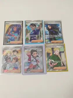 Pokemon Nemona/Geeta/Amarys/Raifort Trainer Supporter Full Art Holo Cards - Image 1
