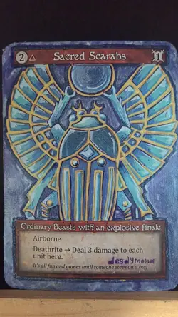 Altered Sorcery: Contested Realm "Sacred Scarabs" Card Beta - Image 2