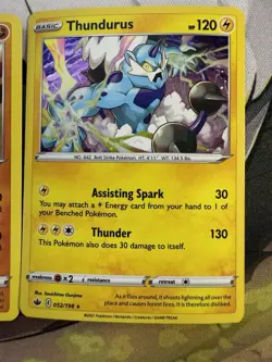 Thundurus Tornadus Landorus Holo Set Pokemon Card Black & White NM - Image 2