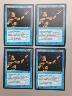 Counterspell x4 PLAYSET, MTG Ice Age (1995) Common Blue Instant NM - Image 1
