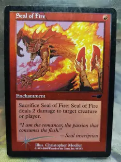 Seal of fire Removal - FOIL, MTG Nemesis (2000) Enchantment NM - Image 1
