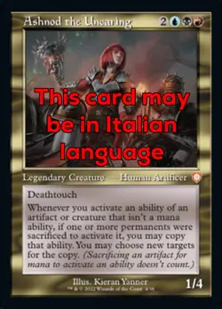 MTG ASHNOD THE UNCARING 4 EXC - ASHNOD L'INDIFFERENTE - BRC IT - MAGIC - Image 1
