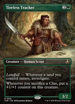 Magic The Gathering MTG TIRELESS TRACKER BORDERLESS Innistrad Remastered NM - Image 1