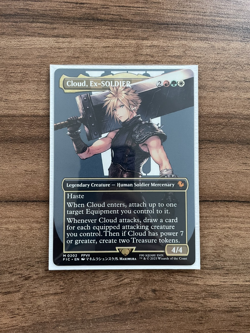 Cloud, Ex-SOLDIER - Borderless - 202 NEAR MINT NM - Final Fantasy - MTG English - Image 1