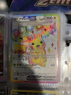 Pikachu ex 219/191 Ultra Rare SV08 Surging Sparks Pokemon Card Near Mint - Image 3