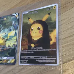 4x Pokemon Tcgp Custom Art PTCGP Fan Gift Cards Bundle Lot - Gold Pikachu Mona - Image 3