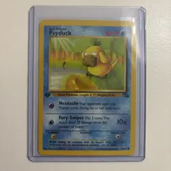 1999 Pokemon Fossil 1st Edition Psyduck #53/62 - Image 1
