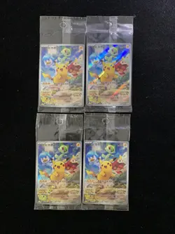 2022 Pokemon TCG Japanese PROMO 001/SV-P Pikachu Sealed Lot*4 J100 - Image 1