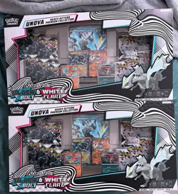 2 PACK Pokemon TCG Black Bolt White Flare Unova Heavy Hitters Premium Collection - Image 1
