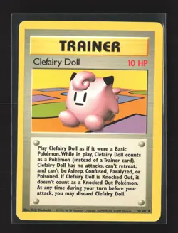Pokemon Base Set #070/102 Rare Clefairy Doll - Image 1