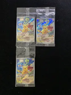 2022 Pokemon TCG Japanese PROMO 001/SV-P Pikachu Sealed Lot*3 J100 - Image 1