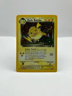 Pokemon Card 83/82 Dark Raichu NM Holo Near Mint WOTC Vintage Team Rocket - Image 1