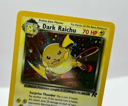 Pokemon Card 83/82 Dark Raichu NM Holo Near Mint WOTC Vintage Team Rocket - Image 4