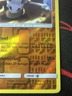 Cubone 105/236 Reverse Holo Common Unified Minds Pokemon 2019 - Image 5