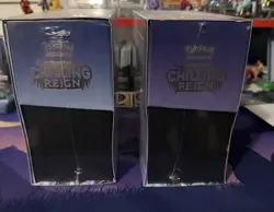 LOT OF 2 Pokemon Chilling Reign Ice & Shadow Rider Calyrex Elite Trainer Box ETB - Image 5
