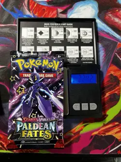 HEAVYU 22.42Grams! Pokemon Paldean Fates Factory Sealed Booster Pack!! - Image 1