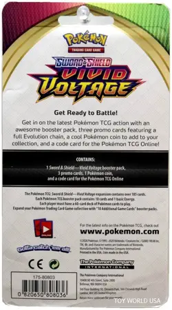 2021 Pokemon Sword & Shield Vivid Voltage Shinx, Luxio Luxray Booster pack - Image 2