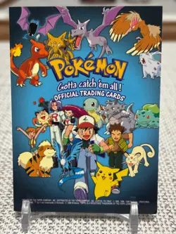 1999 Topps Pokemon Series 1 #CL Checklist (TV Animation Edition) Black Logo LP - Image 1