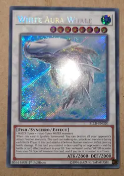 White Aura Whale BLLR-EN020 Secret Rare 1st Edition Yugioh - Image 1
