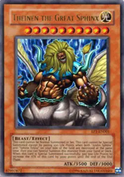 Theinen the Great Sphinx - EP1-EN001 - Ultra Rare - Promo Edition - Heavily Play - Image 1