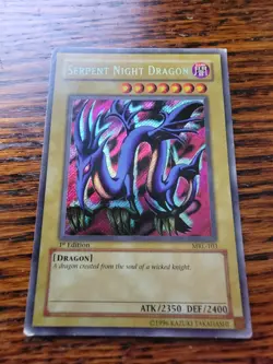 PL - YuGiOh TCG MRL-103 Serpent Night Dragon 1st Edition Secret Rare - Image 1