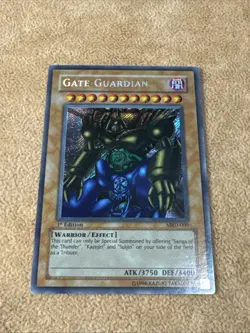 🔥 ENGLISH YUGIOH Gate Guardian MRD-000 SECRET Metal Raiders 1st Edition VLP #1 - Image 1