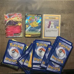 Pokemon Celebrations 34 Card Lot Pikachu V Xerneas Ex Imposter Professor Oak - Image 1