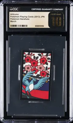 2013 POKEMON PLAYING CARDS POKEMON HANAFUDA MARCH ARTICUNO CGC 10 PRISTINE - Image 1