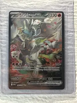 Reshiram EX Sir #166/086 White Flare PSA 9 Mint Pokemon Card - Image 1