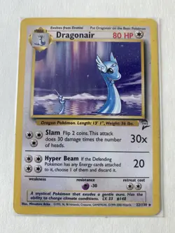 Dragonair 22/130 - Rare - Base Set 2 - WOTC 2000 - Pokemon Card PL - 1¢ start - Image 1