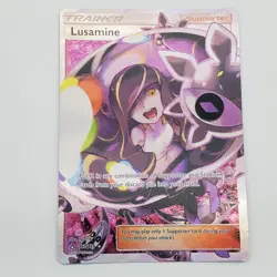 Pokemon Lusamine Full Art 153/156 Sm-Ultra Prism Holo Card LP Condition - Image 1
