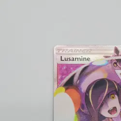 Pokemon Lusamine Full Art 153/156 Sm-Ultra Prism Holo Card LP Condition - Image 2