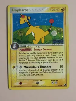 AMPHAROS 1/115 EX Unseen Forces REVERSE HOLO RH rare Pokemon TCG card - Image 2